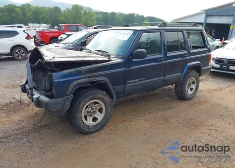 2001 Jeep Cherokee Sport из США, поврежденный, VIN 1J4FF48S81L500861
